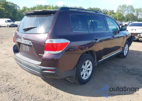 2013 Toyota Highlander Plus/Se from USA, damaged, VIN 5TDBK3EH6DS207644